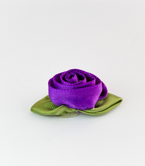 Large Ribbon Rose 100 Pcs Purple - Click Image to Close